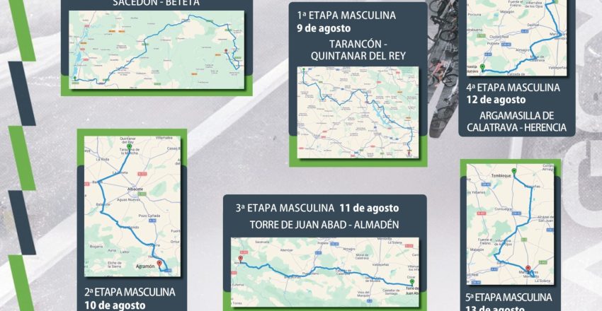 cartel vuelta con etapas