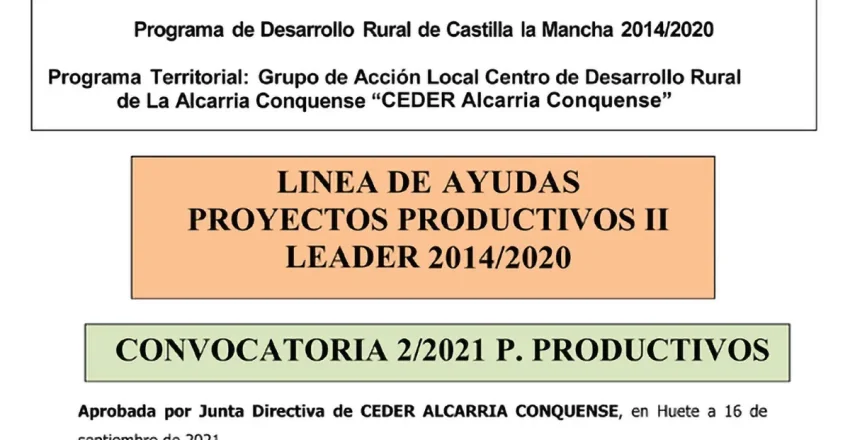 ceder-alcarria-conquense-convoca-ayudas-para-la-creacion-modernizacion-y-mejora-de-empresas-en-la-comarca
