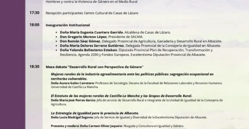 sacam-organiza-la-i-jornada-de-igualdad-de-oportunidades-entre-hombres-y-mujeres-en-el-medio-rural-en-casas-de-lazaro